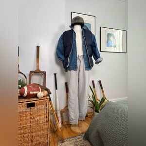 Vintage Reversible Down Puffer Vest - Size small